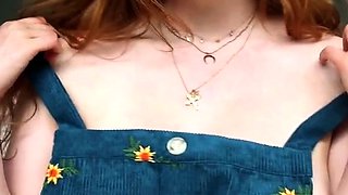 Great Big Boobs On Masturbating Redhead