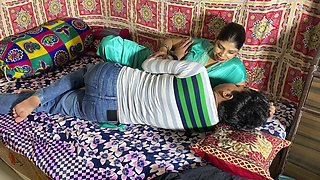 Beautiful Indian Bhabhi in Nighty Getting Horny for Sex