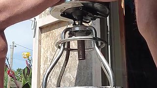 Draining off in the Sun. Precum. Rigid ample Shaft jizzing.