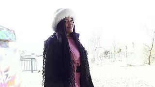 GERMAN SCOUT -  Anal Sex at Pick Up Casting for Black Girl
