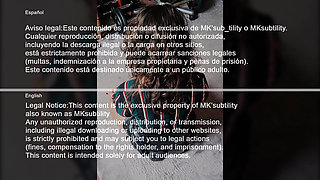 BDSM Sexy Secretary Slave in Pantyhose Tied up Spanked and Tormented by Master Mk