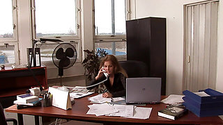 Sales agent getting fucked by three guys