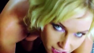 Sexy blonde skinny MILF gets fucked in the ass by guys