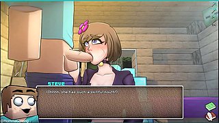 Jenny joins the fun in HornyCraft with some serious lovemaking in Minecraft