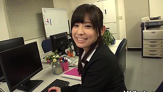 Kurumi Seductive Office Encounter With Her Horny Colleague