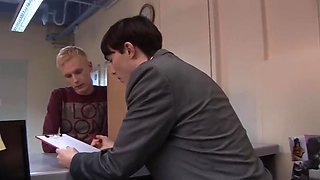 Horny Lex Blond and the adorable office clerk Charlie Snake