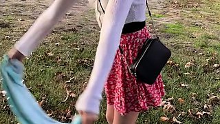 Milf vixen surprises stepson with sensual handjob in public