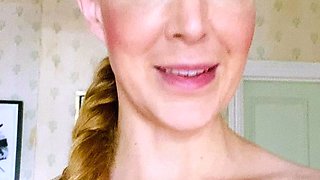 Amateur MILF blonde public toilet sex