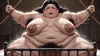 AnimeX Horny BBW Bound on Bed Craves Creampie in Her Pussy