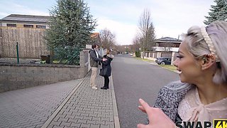 Hot czech guy Charlie Dean fucked his wife’s friends in a steamy threesome.