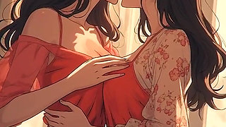 AI Generated Kissing Cartoon content, Uncensored video of 18 Year old Anime Girl, 3D Porn Cartoon on closeup by Kiidzy Animates