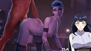 BLUE GIRL ass hard fuck