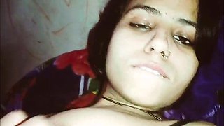 Latika with brother and full enjoyment in the horny bed
