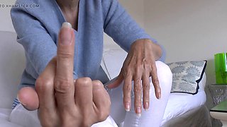 Lady Victoria Valentes German Long Fingernails Close-Up