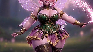 Thicc Pink Fairy Twerking Massive Ass with Magic Wand