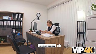 Maya Labeunt loaned her tight pussy to lucky stud in the office