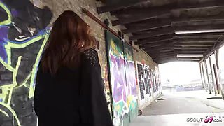 GERMAN SCOUT - Redhead wife Mona