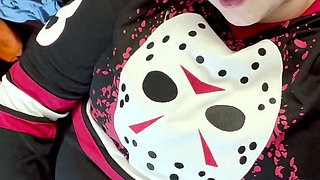 Sweet beauty masturbating on webcam close up