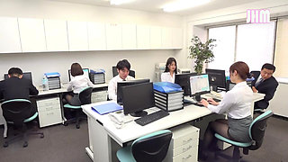 Office Temptation Pantyhose Fever Follows You From Desk to Hotel - Episode1