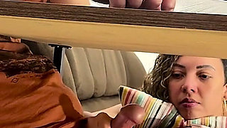 Naughty Stepdaughter Masturbates, Gives a Blowjob, and Swallows It All.