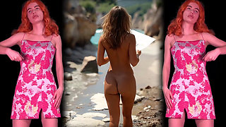 Nudist Beach Brat Makes You Hump Everything but Pussy