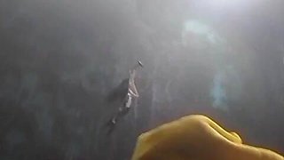 Pressing Big Boobs Until She Gets Out