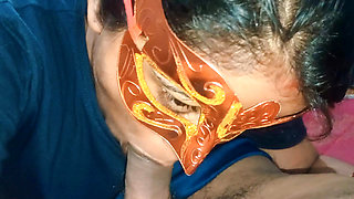 Neha Bhabhi sucks the dick very well continuously without stopping