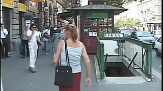 Cock hungry mature blonde making out with all  bathroom visitors