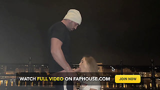 Blowjob on the Street of Budapest