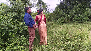 Odia Village House Wife Hard - Core Fuck with Her Boyfriend in Forest, Odia Wife Sex in Outdoor Forest