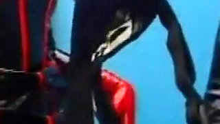 Pussy licking in gas mask humiliating