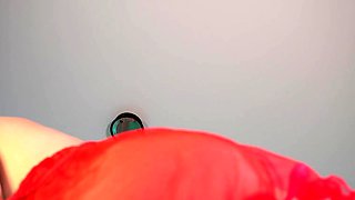 Blonde Beauty with Big Butt Masturbates Solo