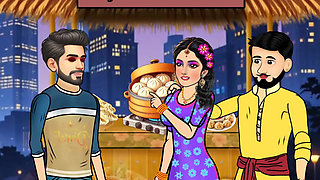 Gayatri Momos Wali and Sushil's Story, Desi Hindi Cartoon Sex Story