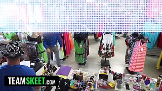 Scamming Dame Scout Beauties Get Pulverized By Security Officer In The Backroom