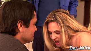 Husband Watches Angela Attison Get Her Asshole Reamed