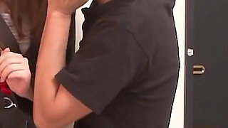 Asian Gorgeous Scene-2 beautiful Japanese Yuria Kanno Enjoys Two Cocks in a Facial Threesome at the Office