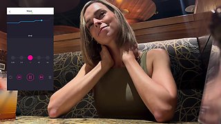 Hot and horny housewife made to cum hard and often in public