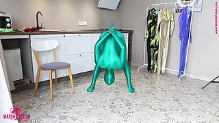 Naked Contortion in Zentai