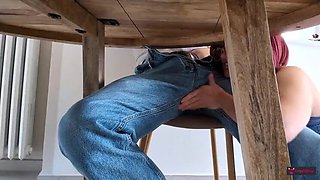 Hot Italian Stepmom Teaches Step Son With Her Mouth - Blowjob & Cumshot