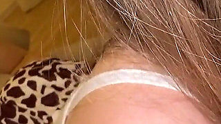 Cute Girl Fith Giraffe Dress Had Close up Pussy and Anal Trip That Was Filmed on the Video
