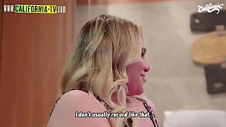 Lesbian Teens in Lingerie Sucking and Masturbating Each Other's Big Tits and Big Ass