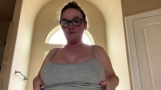Amateur blond girl with big boobs getting fucked