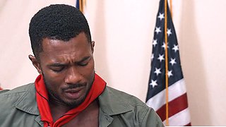 Black Scout Master fucks this Twink scout