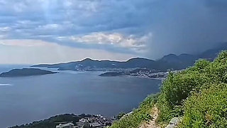 POV Doggy Pound on Sveti Stefan, Montenegro Cliff: Her Perfect Ass Bouncing in Broad Daylight!
