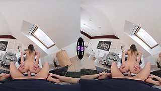 Teen Elena's tight shaved pussy craves your cock in every position