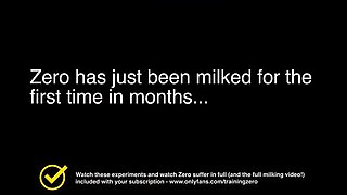 Training Zero Femdom Experiment: Ruined Orgasm & Cum Eating CEI with Amateur MILF Slave in Bondage