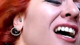 Horny redhead teen Lili Lou is fucked outdoor by her step father
