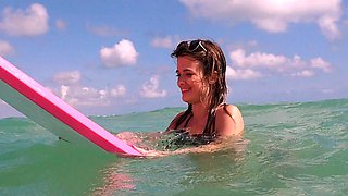 POV Public Blowjob with Skinny Blonde Teen on Sarasota