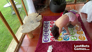 Get ready for a heated game of Strip Twister with Amelia and Lucas