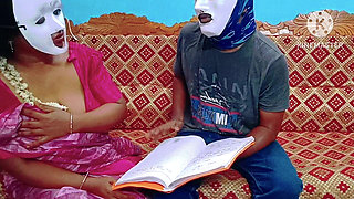 Student Seduced and Takes Everything From His Hot Teacher - Tamil Erotic Video with Loud Moaning
